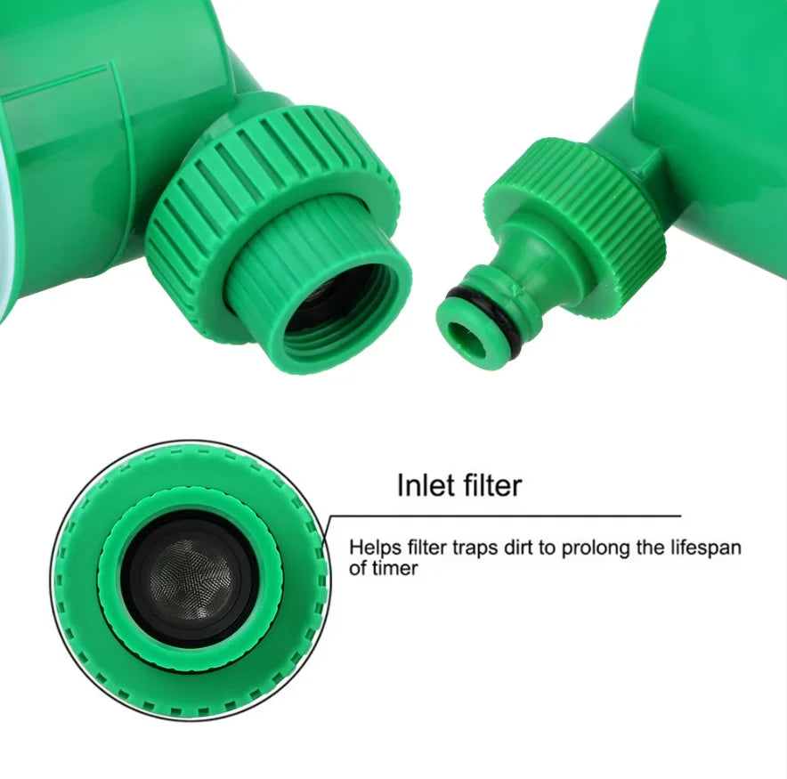 Temporizador de irrigação automático, operação simples, aplicável ao jardim, temporizador digital à prova d'água para cuidados com plantas e irrigação de jardins