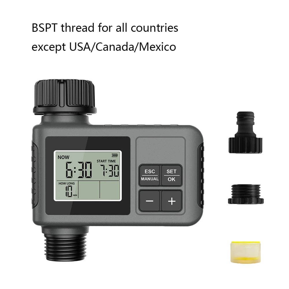 Insoma temporizador automático de água, sistema inteligente de irrigação, temporizador de aspersão, equipamento programador de jardim, display lcd ipx7